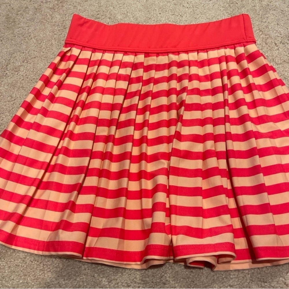 Kate spade ladies red striped dri fit tennis athletic Skirt sz xs
